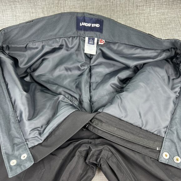 Lands End PrimaLoft Snow Ski Insulated Waterproof Pants Mens L (36-38) Black NWT - Picture 16 of 16